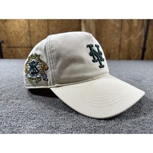 New York Mets Hat Cap‎ Snap Back Mens One Size Cream Kith 47 MLB Baseball Crest
